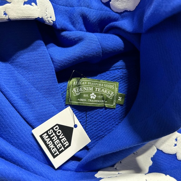 Denim Tears The Cotton Wreath Hoodie ‘Royal Blue’ - Picture 7 of 7